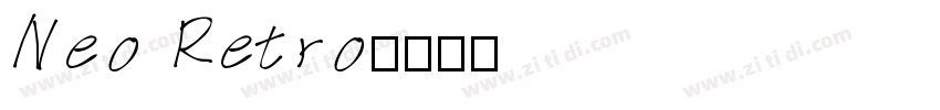 Neo Retro字体转换